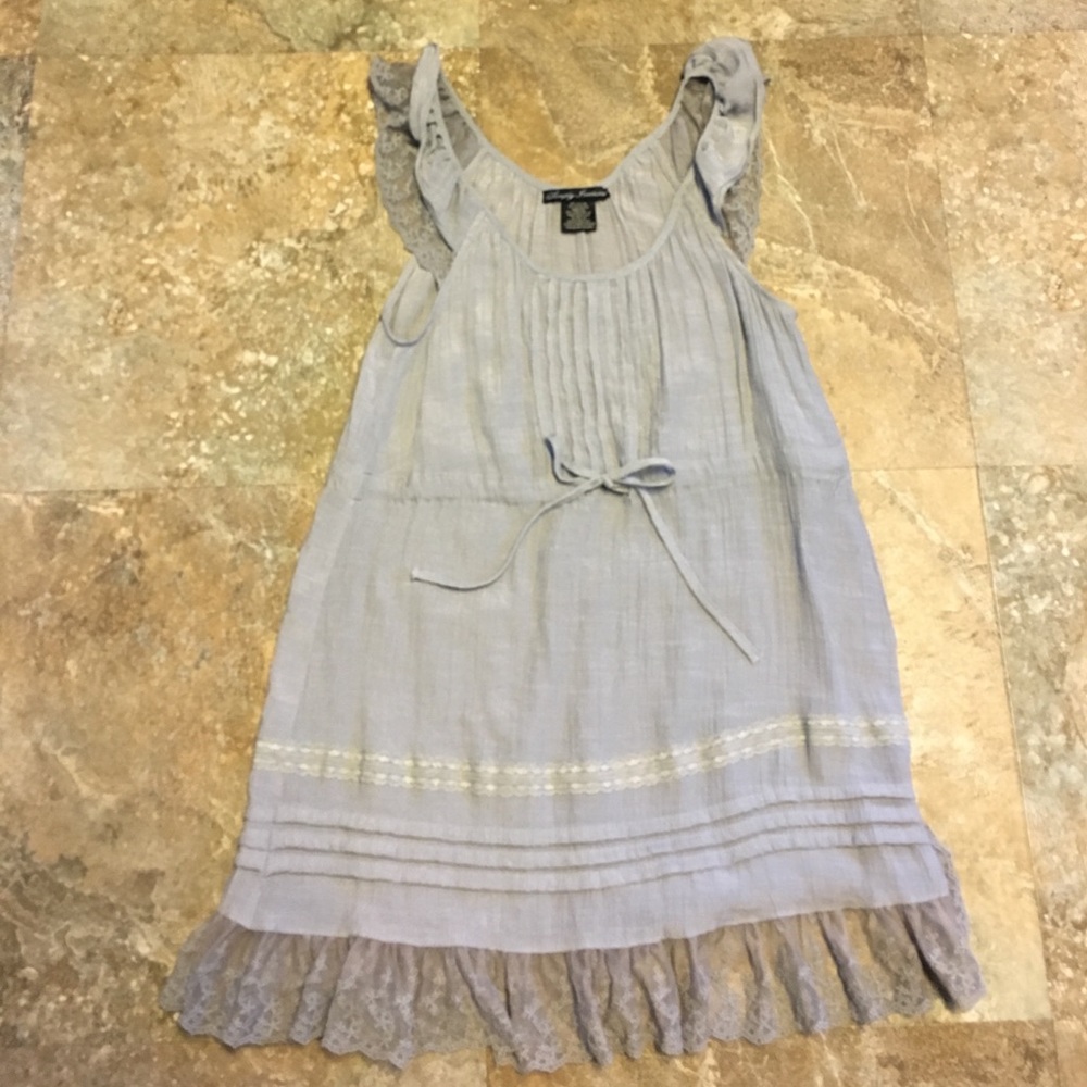 Long Lacey Grey Top