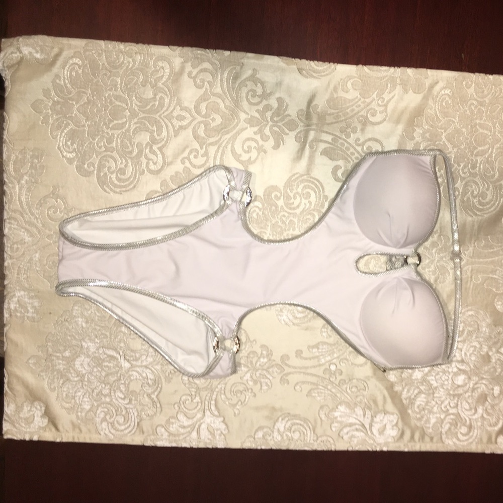 White Custom Pageant Swimwear