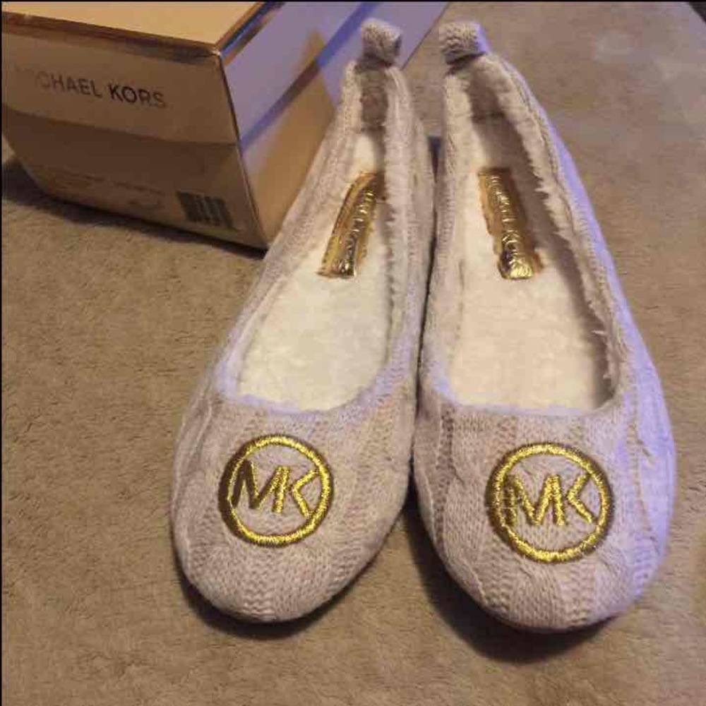 Michael Kors jet set ballet cable knit wool