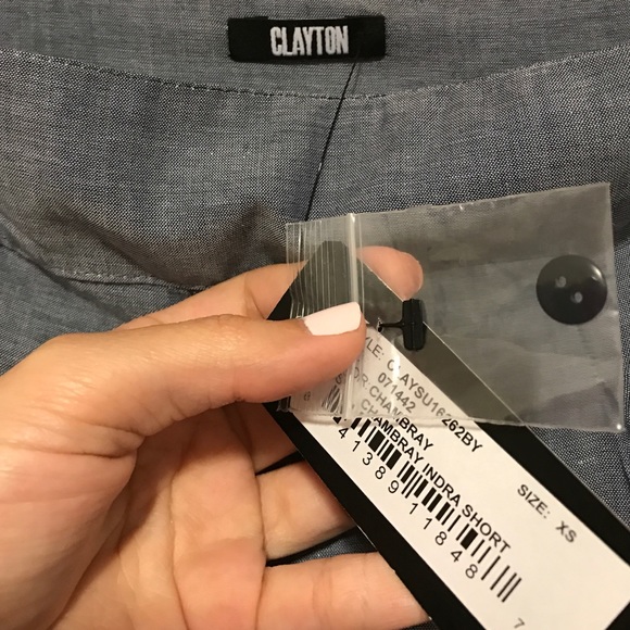 Chambray Clayton Indra Shorts XS - Picture 4 of 4