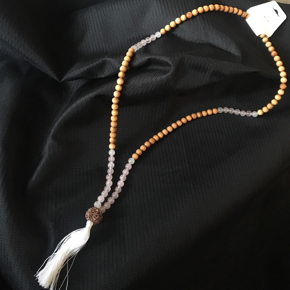 Rose Quartz and Jade "love yourself" Mala