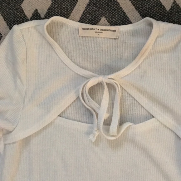 Urban Outfitters Tie Front Tee - Picture 2 of 3