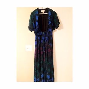Mara Hoffman star tie front maxi dress