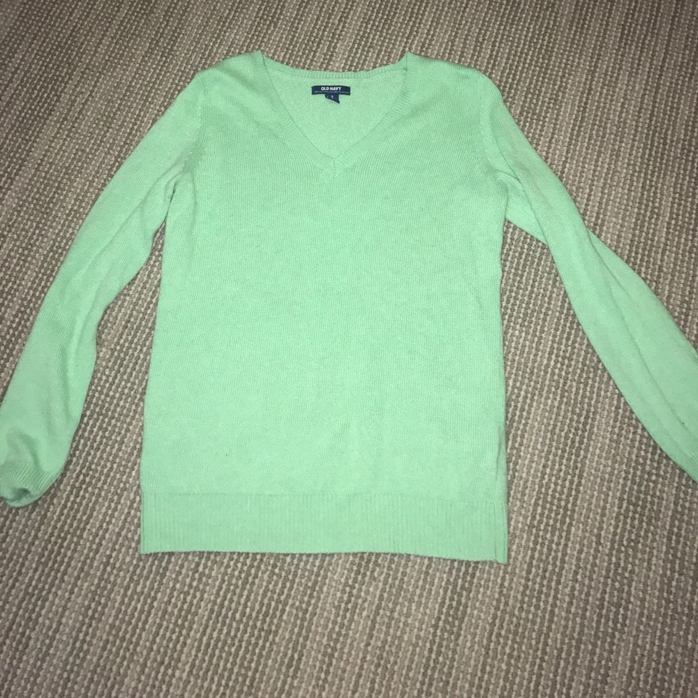 Mint Green Old Navy V-Neck Sweater
