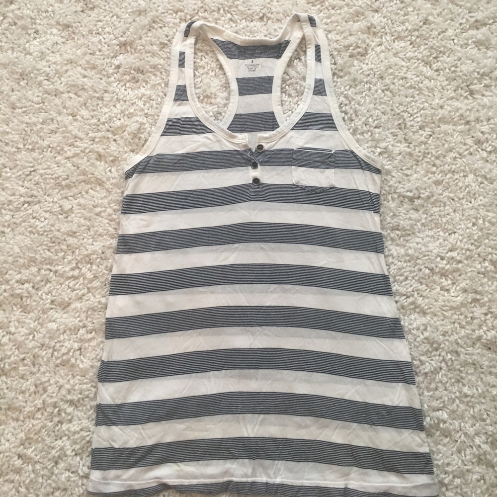 Banana republic striped racerback tank