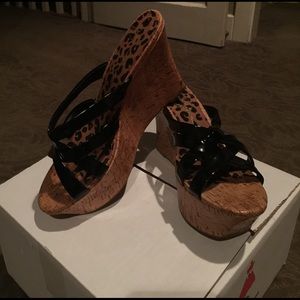 Jessica Simpson Black Patent Wedge-Reduced!