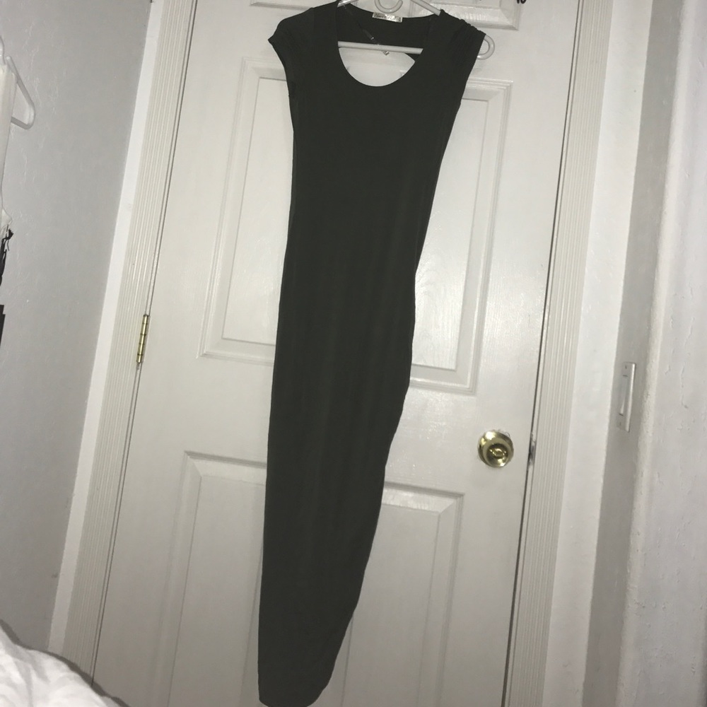 Olive Green Long Dress