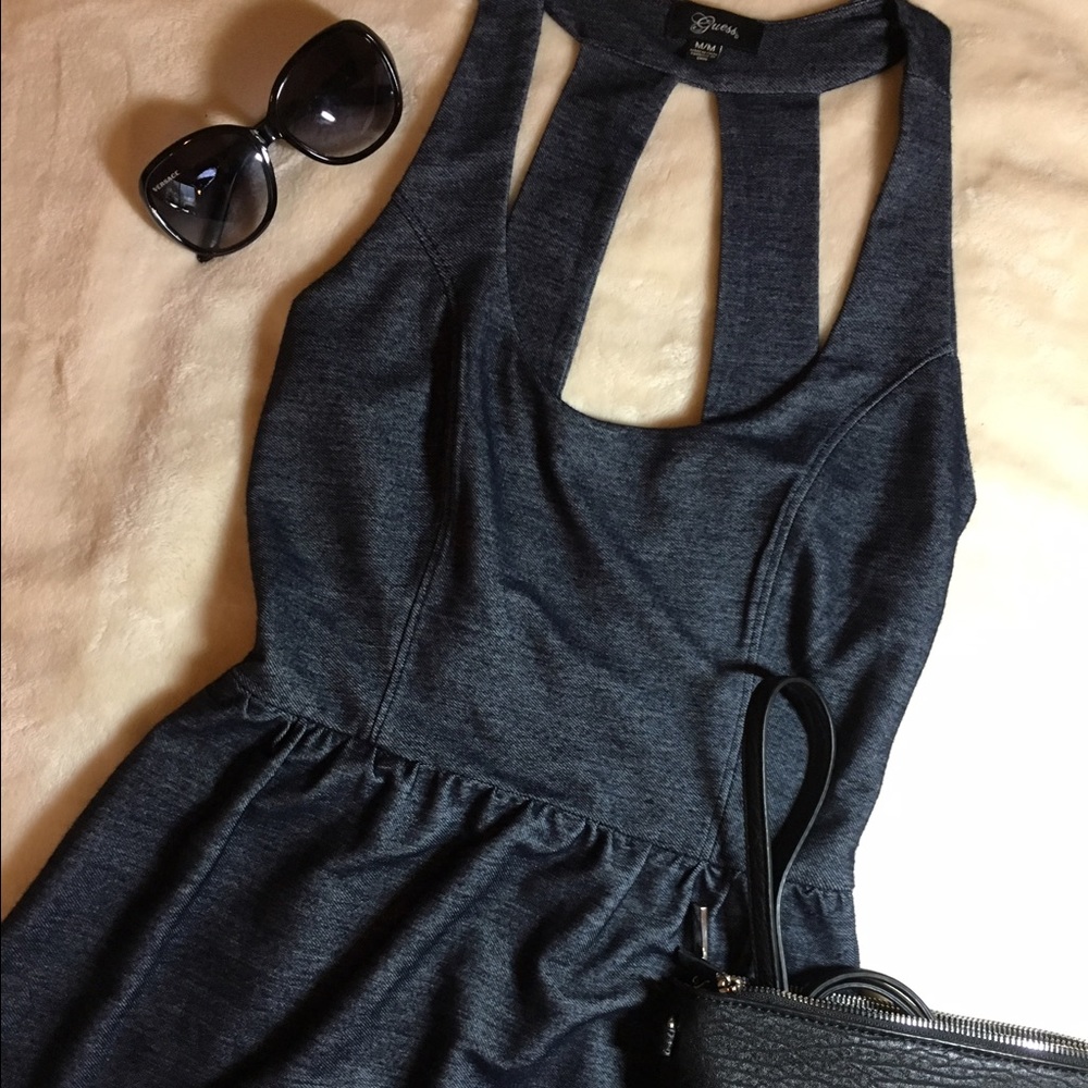 Stretchy denim dress