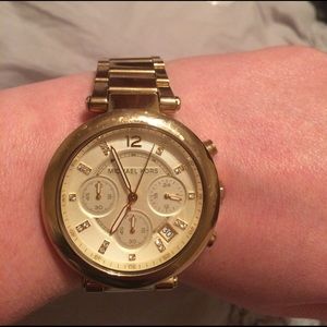 Gold Michael Kors watch