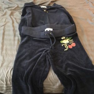 Juicy Couture velour track suit.