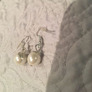 👉free add on imitation pearl earrings