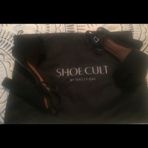 Ankle Strap Black Heels