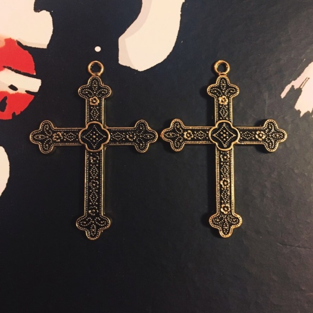 Gold Plated Crosses for Jewelry Making