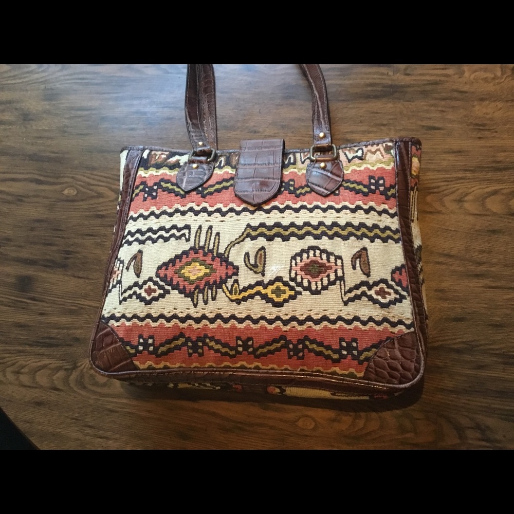 One of a kind Medium Bazaar Size Antique Kilim Bag