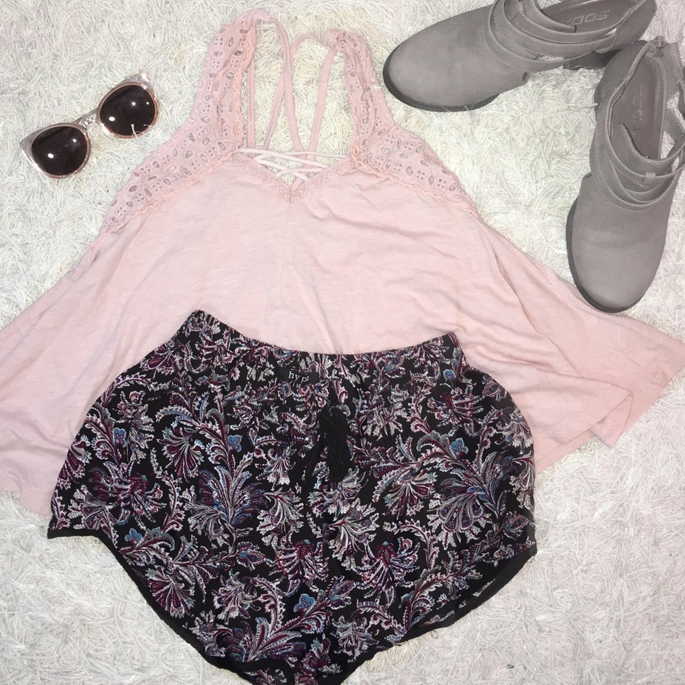 Pink Sleeveless Top Long in Back Short in Front