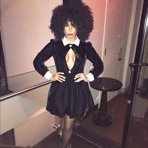 Nasty Gal Keyhole Velvet Dress