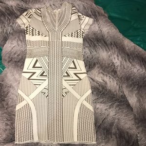 Aztec fitted dress