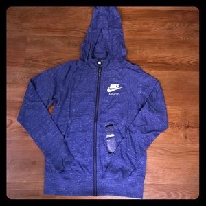 Nike purple girls Large zip up hoodie