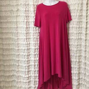 Fuchsia Hi-Low Dress