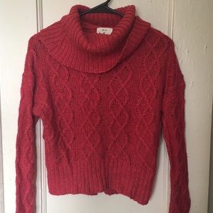Cozy Urban Outfitters crop cowl neck sweater