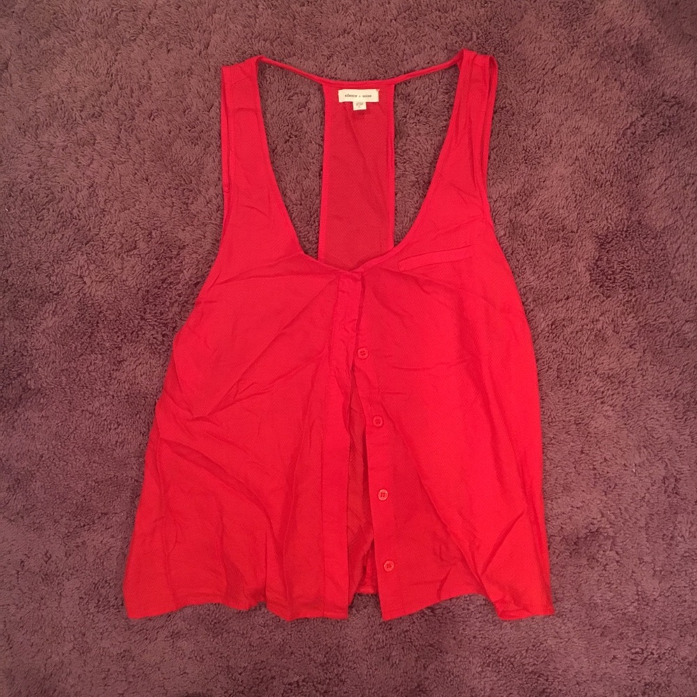 Button up cut out blouse