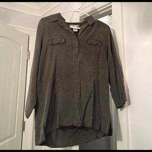 Army Green Button Down