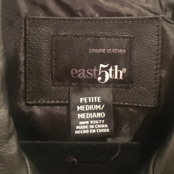 Authenic Black Leather Jacket - Picture 2 of 2