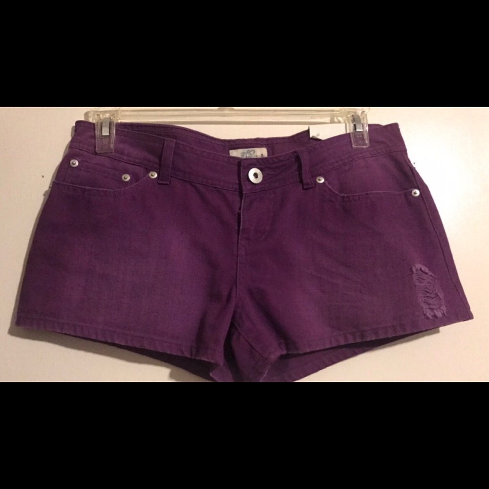 SO Purple Cotton Shorts