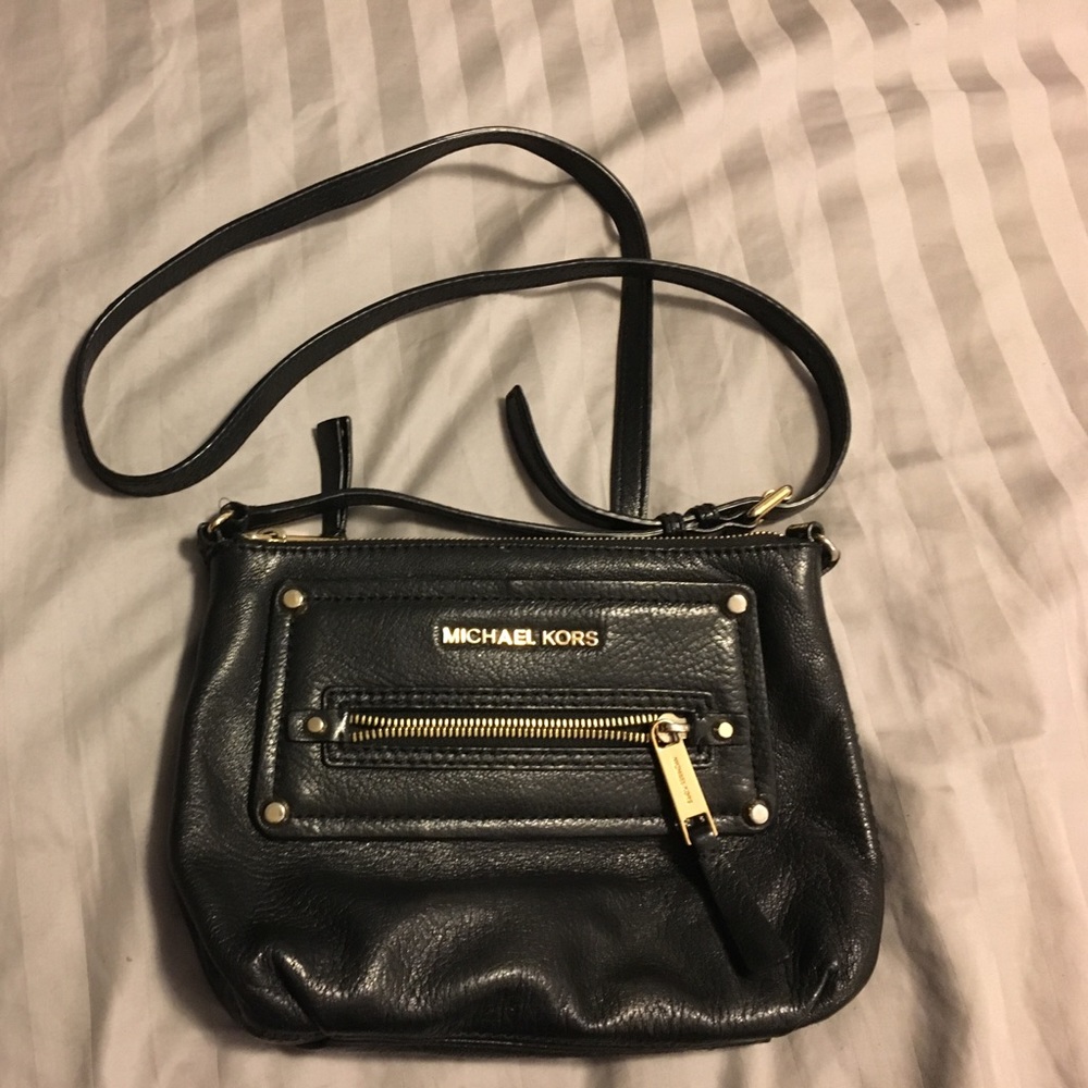 Black Michael Kors Cross Body Bag