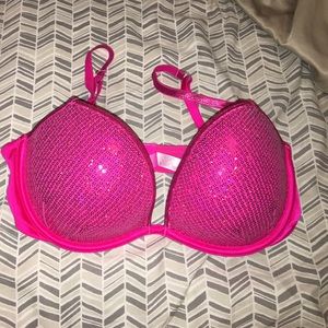 Victoria's Secret love pink sequin bra
