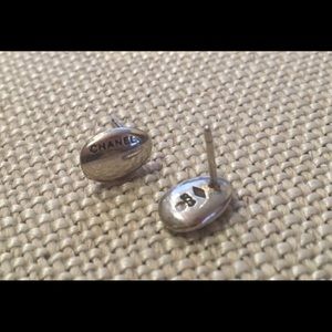 Chanel sterling silver earrings
