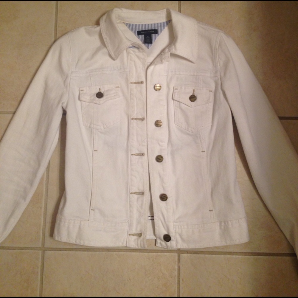 Tommy Hilfiger White Jean Jacket