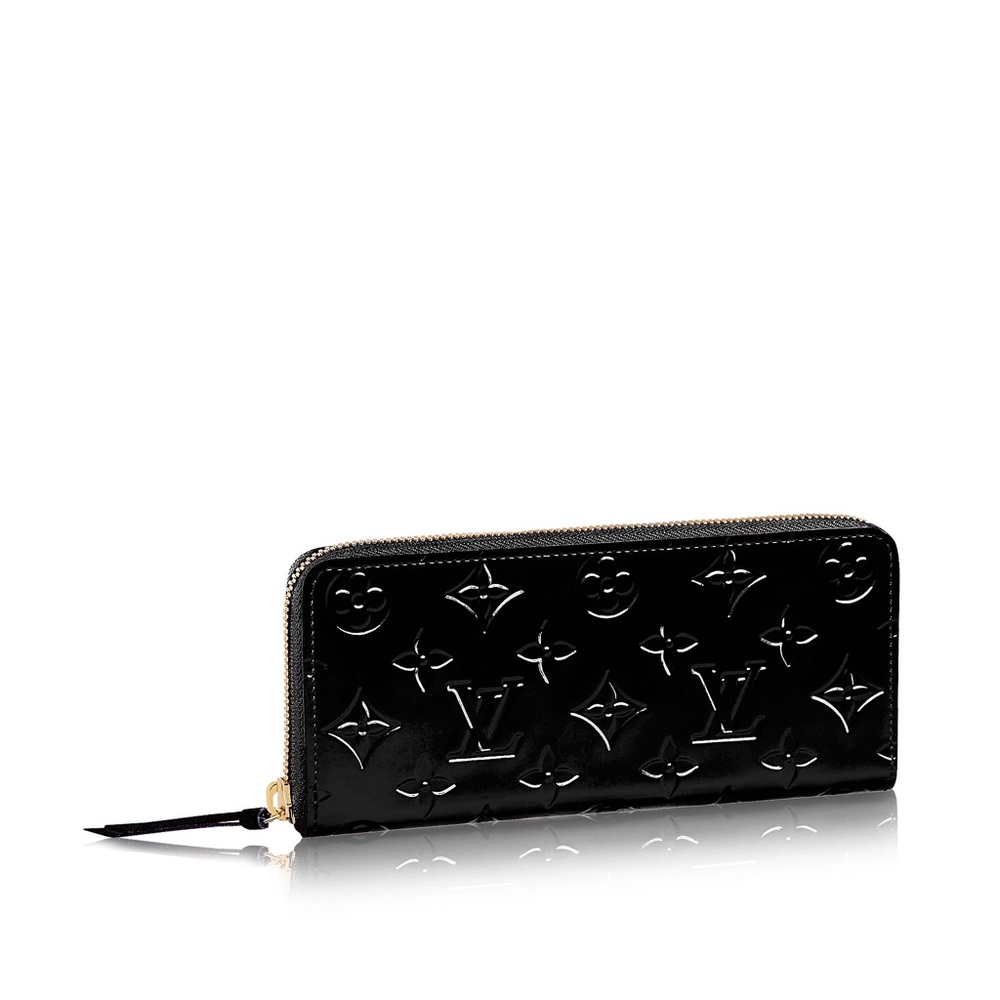 LV Clemence Monogram Vernis Leather Wallet