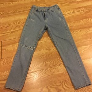 TOPSHOP Women's ripped "Mom" Jeans
