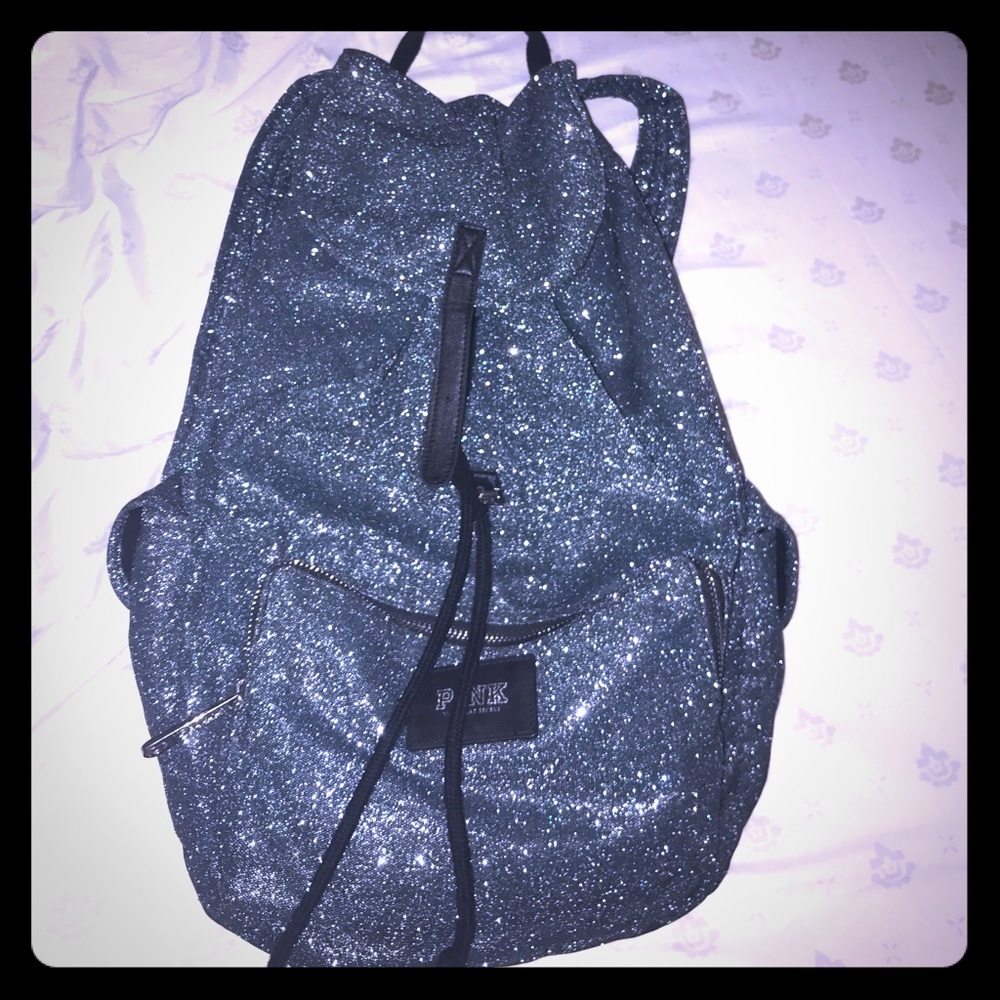 VS PINK Sparkly Blue Backpack