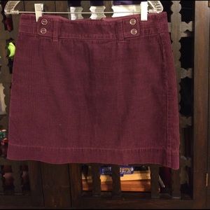 Corduroy above the knee skirt