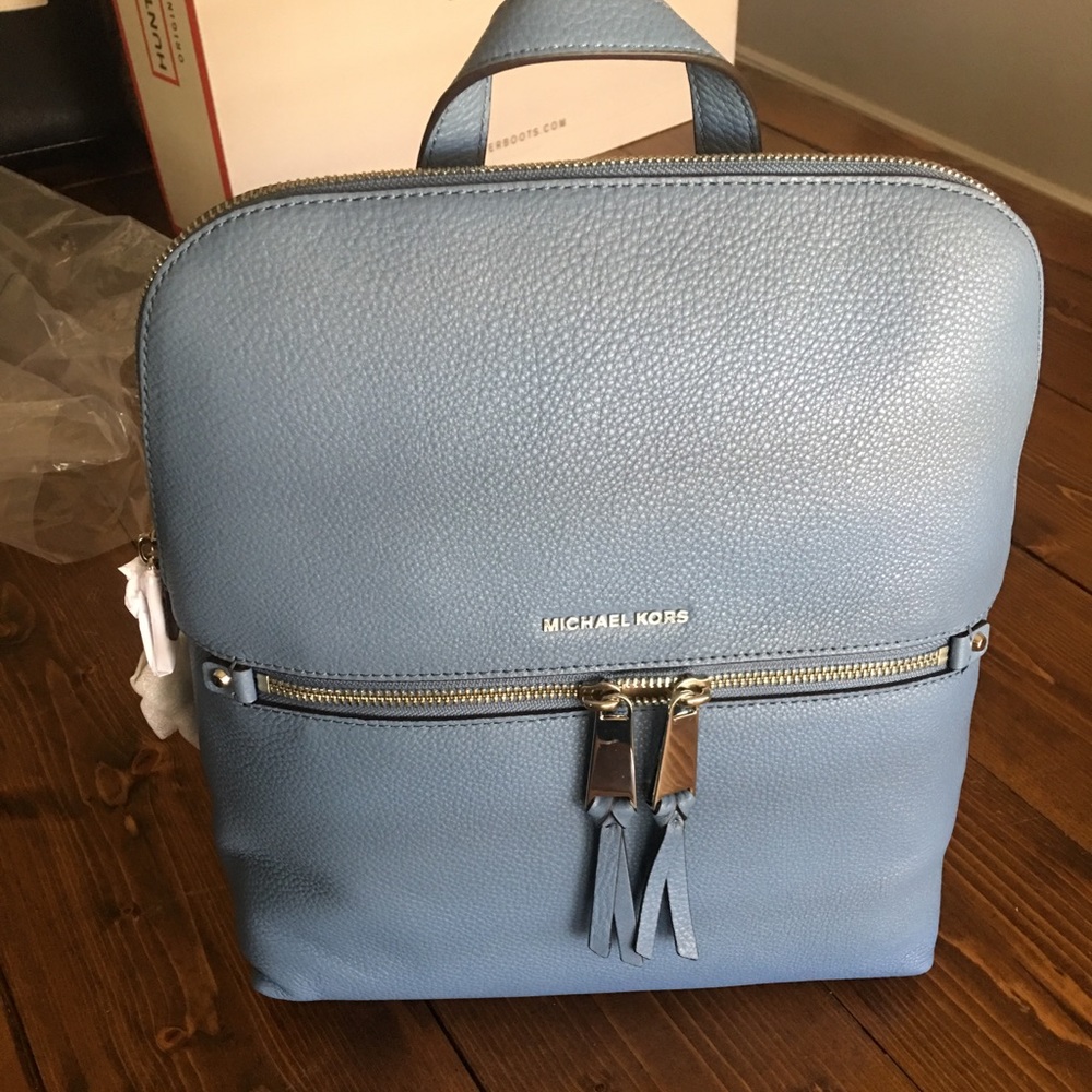 Michael Kors Medium Slim Leather Backpack
