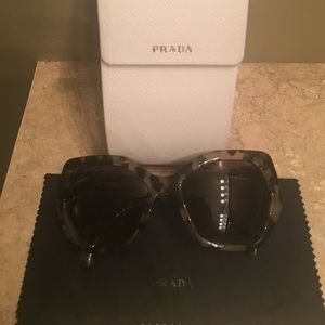 Prada Hexagon Tortoise Sunglasses