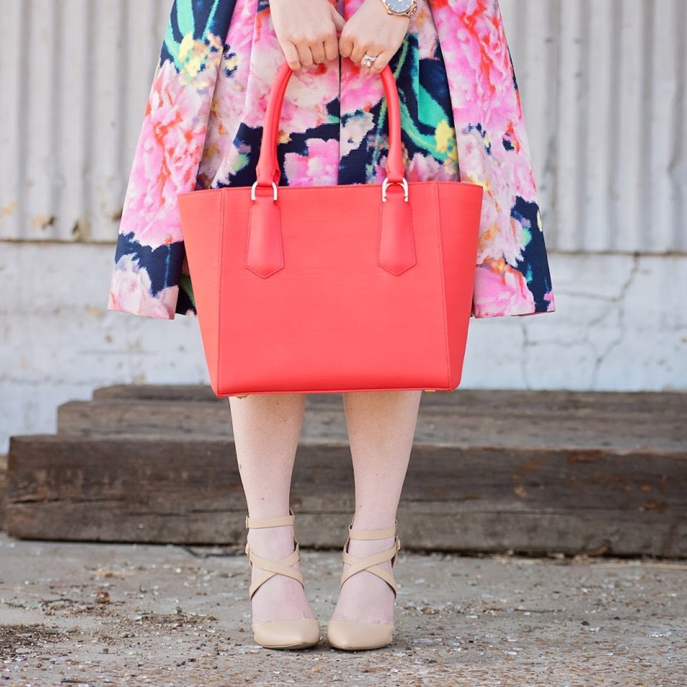 Dagne Dover Vermillion Midi Tote