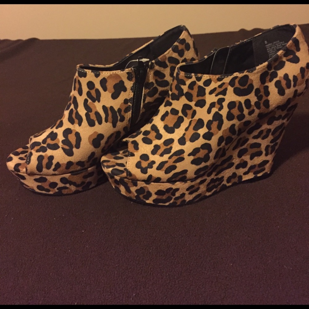Animal Print Wedges