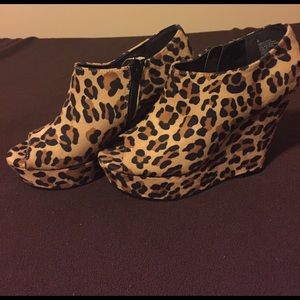 Animal Print Wedges