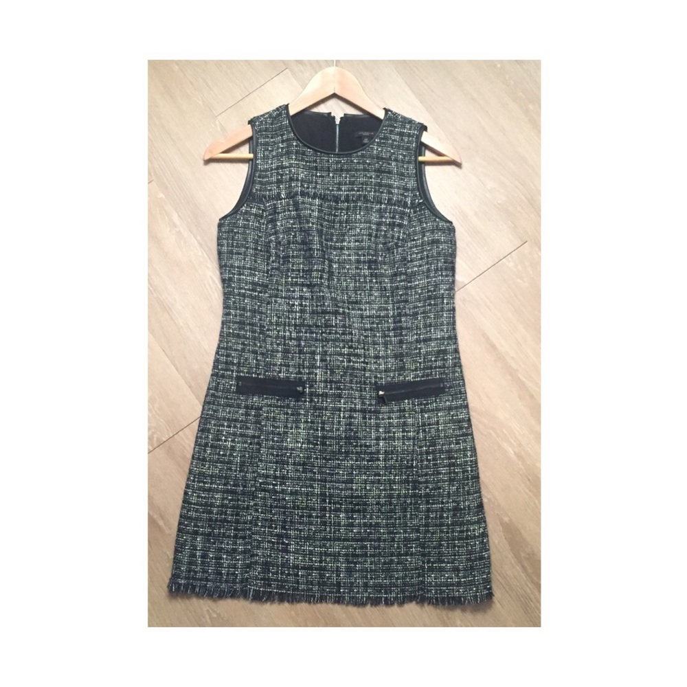 Ann Taylor Tweed Shift Dress - size 2P