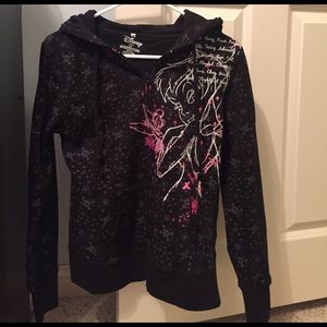 Disney tinker bell zip up hoodie. Size Large