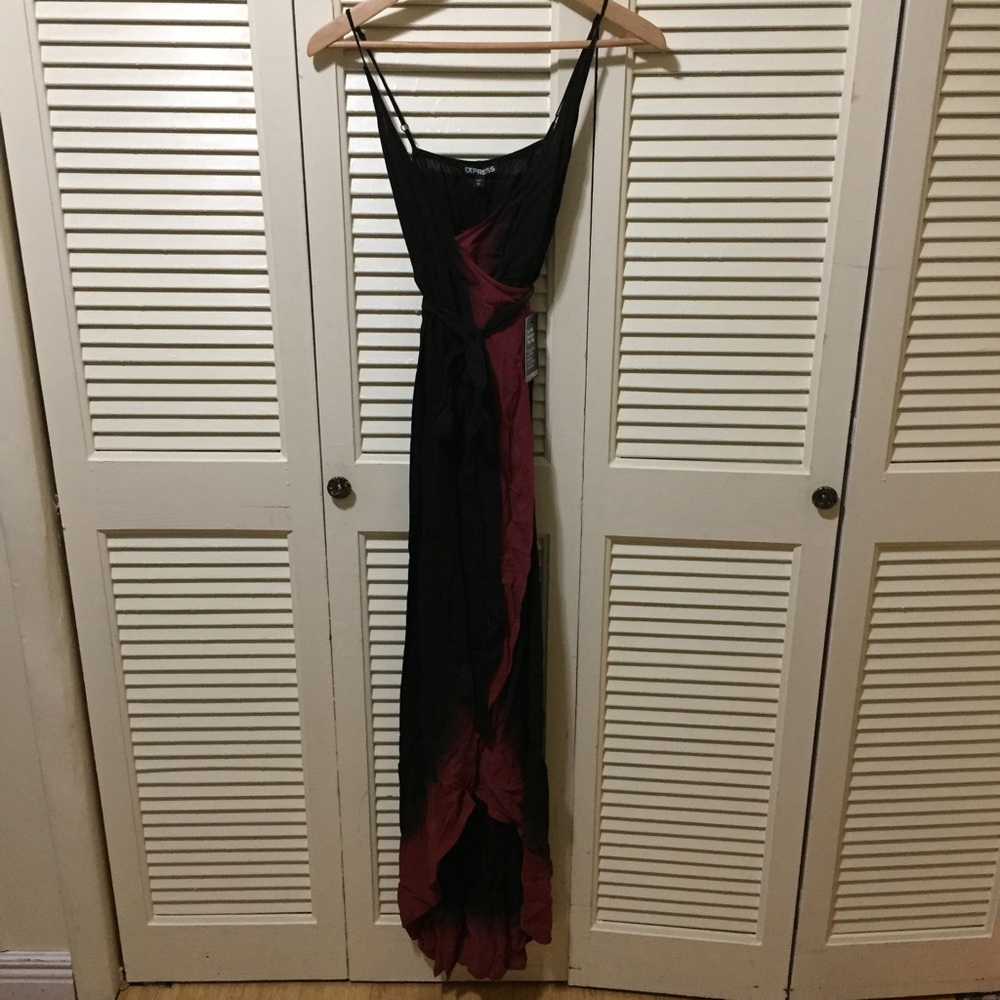 Express Ombré Wrap Dress