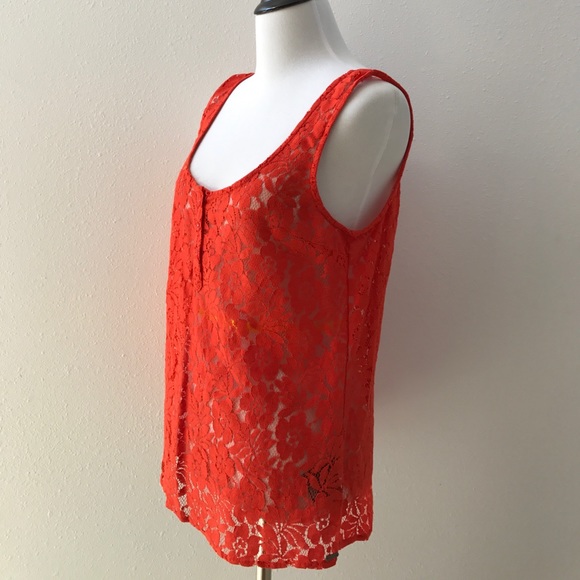 Volcom orange lace top - Picture 3 of 4