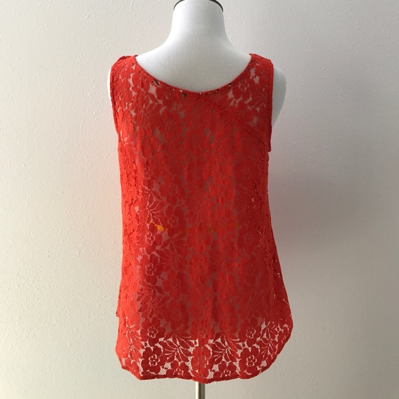 Volcom orange lace top - Picture 4 of 4