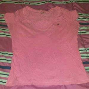 Hollister pink v-neck