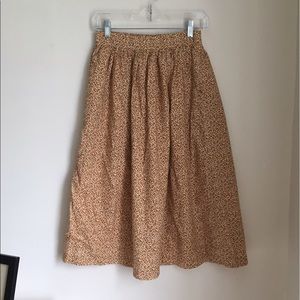 Vintage 80s Floral Maxi Skirt