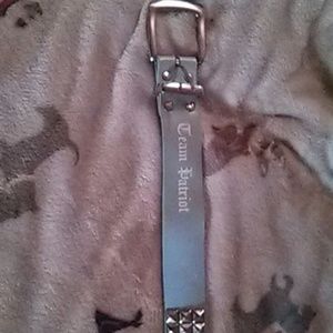 Light blue studded belt. Add on item.