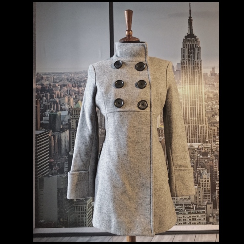 MICHAEL KORS WOMEN'S BLEND DOUBLE BREASTED COAT